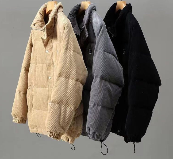 Men's Winter Japanese-style Retro Off-season Thickened Warm Jacket - Minihomy