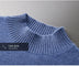 Mock Neck Sweater Men's Knitted Shirt - Pure Wool - Minihomy