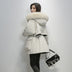 Hooded Faux Fur Collar Women's Clothing Big Pocket Down Jacket Female Winter Coat Woman - Minihomy