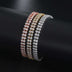 Fashion Double Row Zircon Bracelet: Sparkle with Elegance - Minihomy