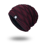 Five-Star Men's Knitted Hat - Minihomy