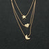 Alloy Star And Moon Pendant Necklace: Illuminate Your Style - Minihomy