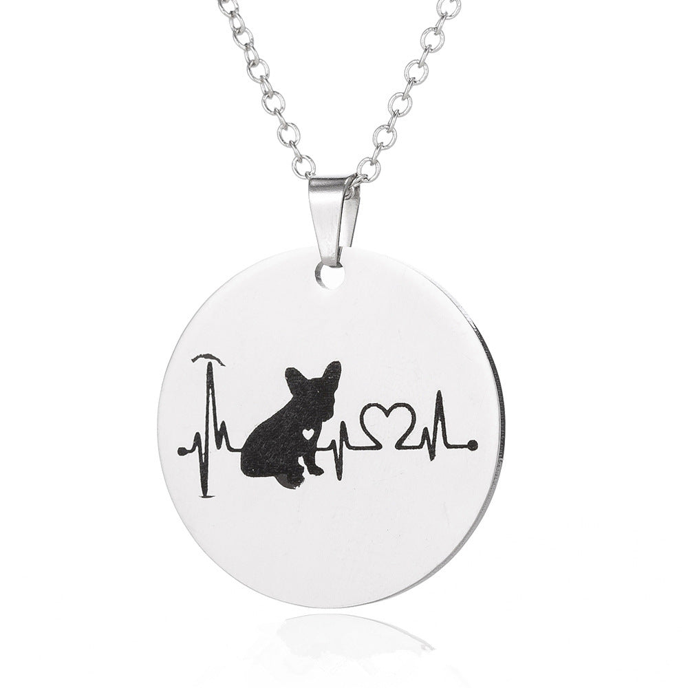 Creative Dog Cardiogram Necklace - Minihomy