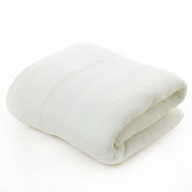 Cotton Thickened Plain Colored Bath Towel - Minihomy