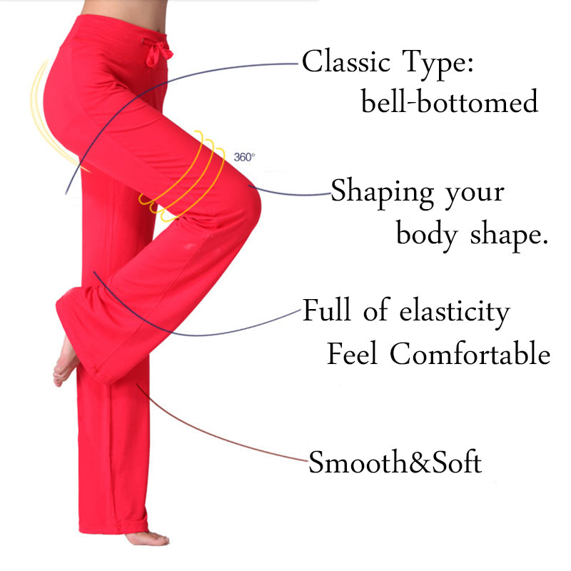 Wide Leg Flowy Female Trousers Yoga pants