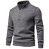 Men's Turtleneck Buttons Pullover Casual Loose - Minihomy