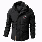 Plus Size Coat Men's Hooded Jacket Outdoor Mountaineering Leisure - Minihomy