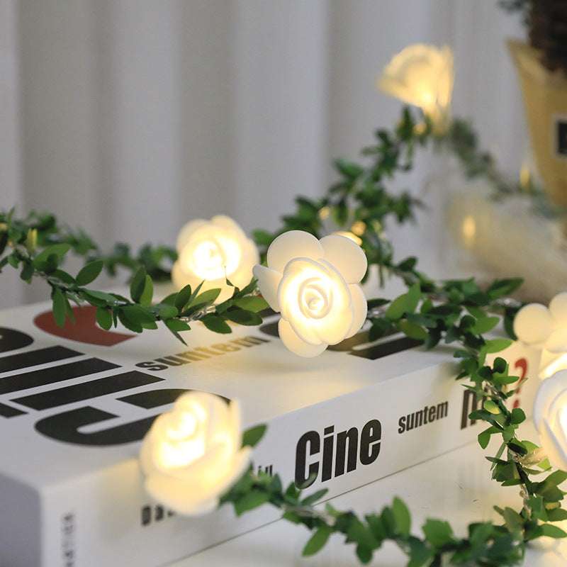 Enchant Your Space with Romantic Rose Vine String Lights! - Minihomy