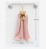 Coral velvet dish towel bathroom hanging absorbent towel - Minihomy