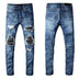 Hole & Patch Patch Scrape Popular Jeans For Men - Minihomy