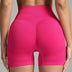 High Waist Yoga Shorts for Women - Seamless, Solid Color, Hip-Lifting Fitness Pants - Minihomy