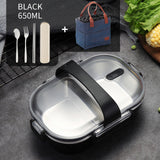 Portable Children's Lunch Box 304 Stainless Steel Bento Kitchen Leak Proof Food Box for Kids - Minihomy