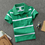 College Style Boys Polo Short Sleeve T-shirt: Cool and Casual Everyday Wear - Minihomy