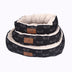 Cozy Round Dog Bed - Black Removable Cover - Minihomy