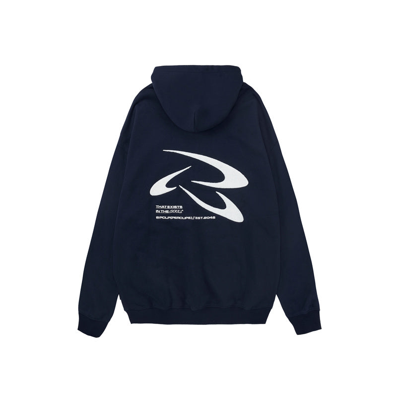 Frisbee Towel Embroidered Hoodie Men's Retro - Minihomy