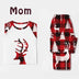 Christmas Deer Head Print Parent-child Home Service Suit - Minihomy