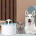 Pet Dog Cat Water Fountain - Electric Automatic Water Dispenser with LED Water Level Display - Minihomy