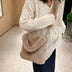 Love Handbags Winter Plush Shoulder Bags For Women - Minihomy