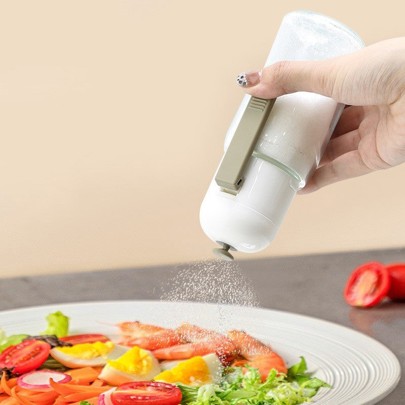 Kitchen Glass Seasoning Salt Control Bottle - Minihomy