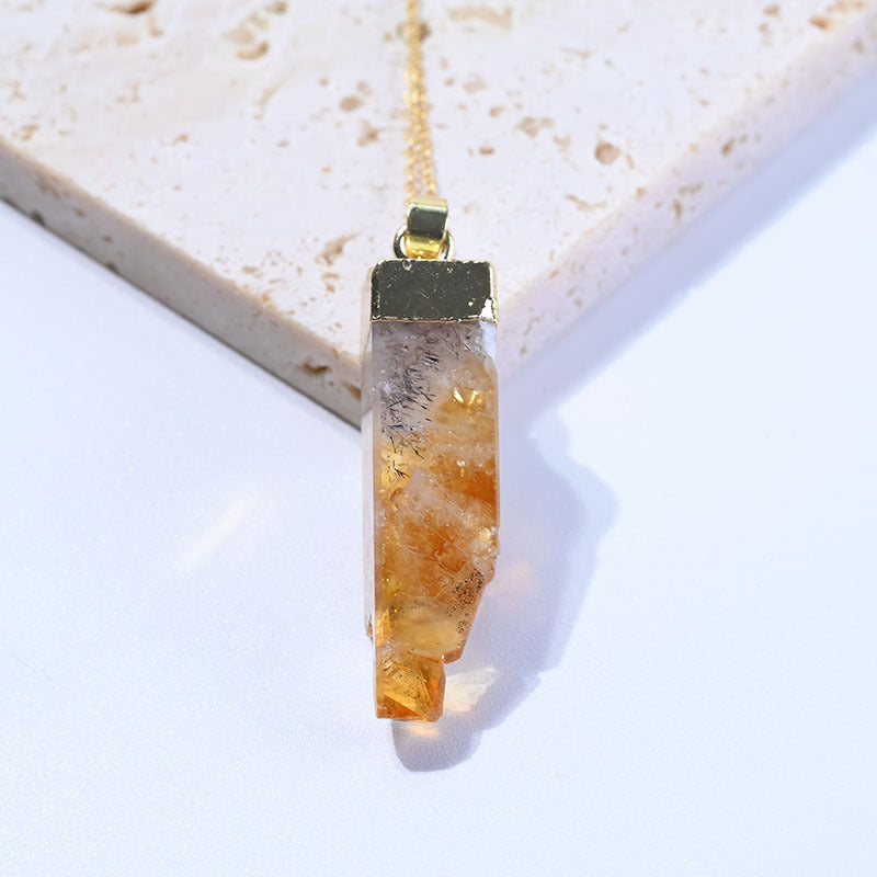 Citrine Necklace For Women - Minihomy