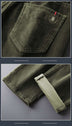 Mens Autumn Outer Wear Plus Velvet Straight Trousers - Minihomy