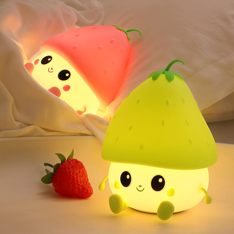 Smart Voice-Activated Night Light for Kids - Berry Design