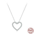 Heart-shaped Moissanite Necklace Simple Classic S925 Sterling Silver - Minihomy