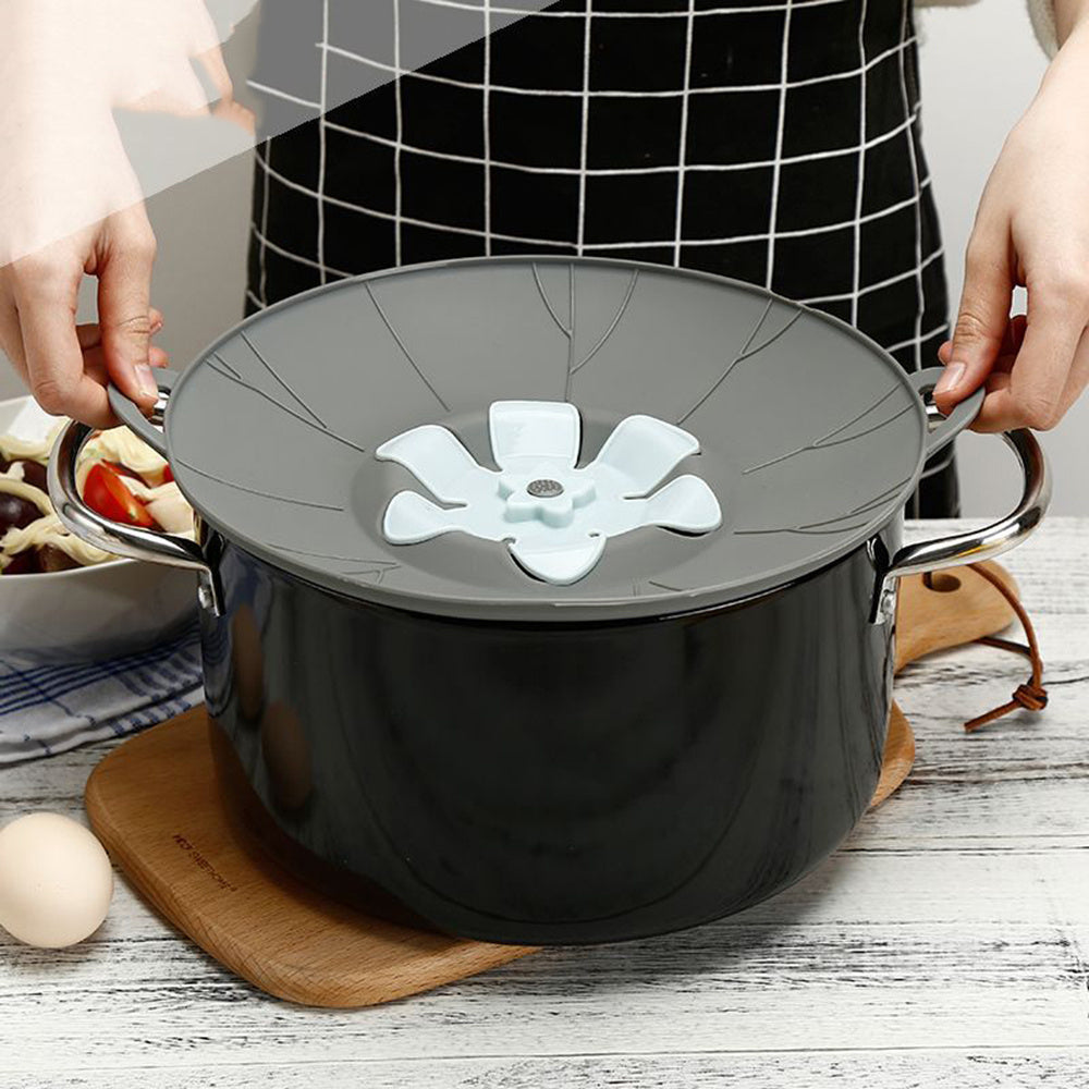 Kitchen Gadget Silicone Spill-Proof Pot Utensil Cover Kitchen Tools Flower Type Baking Tools - Minihomy