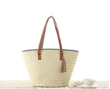 Beach Bag Woven Bag Casual Handbag - Minihomy