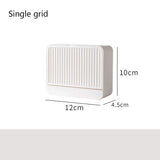 Double Grids Soap Storeage Box Wall Puch Free Drain Soap Holder - Minihomy