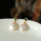 Natural Freshwater Baroque Pearl Earrings: Timeless Elegance, Everyday Luxury - Minihomy