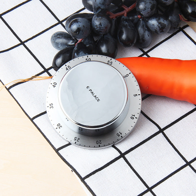 Kitchen Stainless Steel Mechanical Timer Alarm Clock Reminder - Minihomy