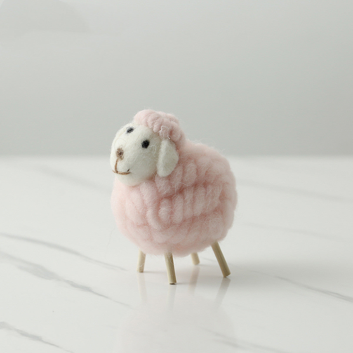 Home Decoration Felt Sheep Miniature Decoration Figurines - Holiday Party Supplies Accessories - Minihomy