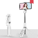 Compatible with Apple, Tripod Selfie Stick Mobile Universal Live Triangle Bracket One Bluetooth Selfie Artifact - Minihomy