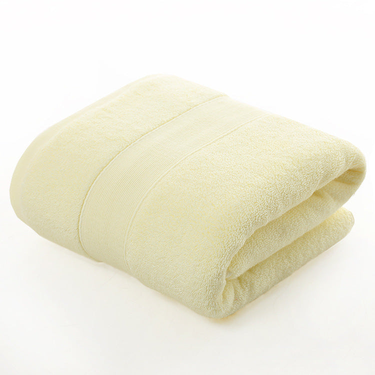 Cotton Thickened Plain Colored Bath Towel - Minihomy