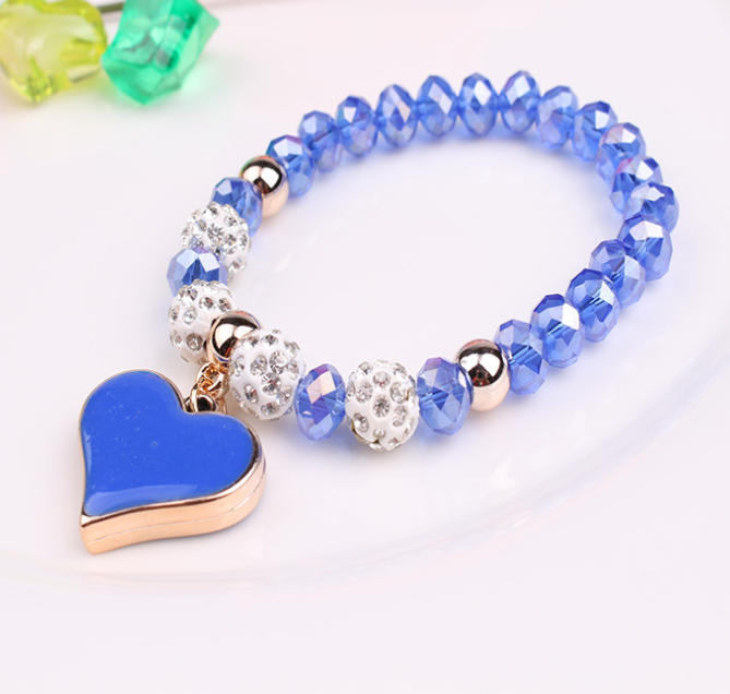 Elastic Crystal  Bracelet & Bangle Heart Bracelets - Minihomy