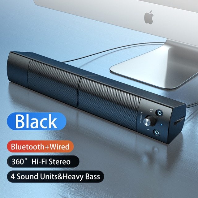 Küçük Hoparlör Subwoofer USB Mikrofonlu Bluetooth Kablolu Evrensel