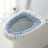 Soft Thickened Toilet Seat Cushion - Nordic Style, Washable, Set of 2, for Bathroom Pedestals