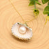 Pearl Necklace 925 Sterling Silver Shell Jewelry - Minihomy