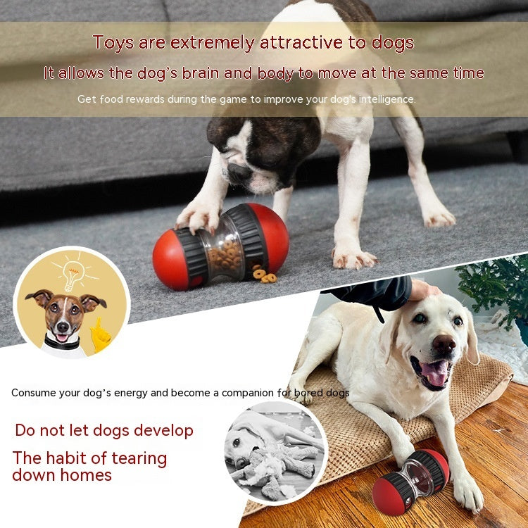 Interactive Food Dispensing Dog Toy - Slow Feeder Puzzle Ball for Stomach Health & Intelligence Boost - Minihomy