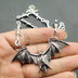 Handmade DIY Accessories Creative Horror Bat Necklace Pendant Ornament - Minihomy