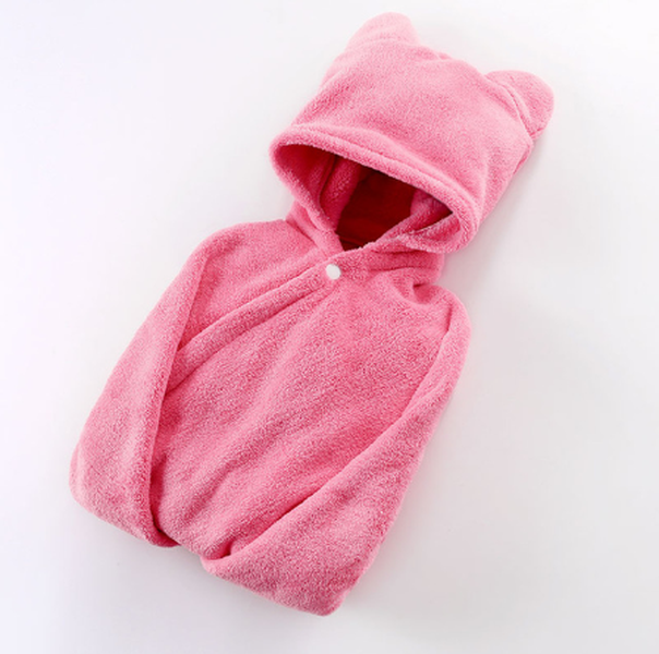 Cotton baby care hooded bath towel - Minihomy