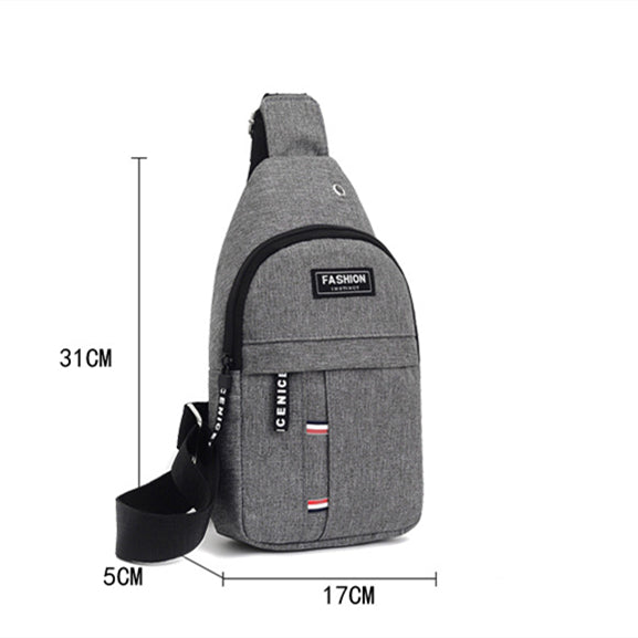 Men's Chest Bag Sports Messenger Crossbody Bag - Minihomy