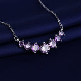 Moissanite Straight Necklace Female Pendant Clavicle Chain Jewelry - Minihomy