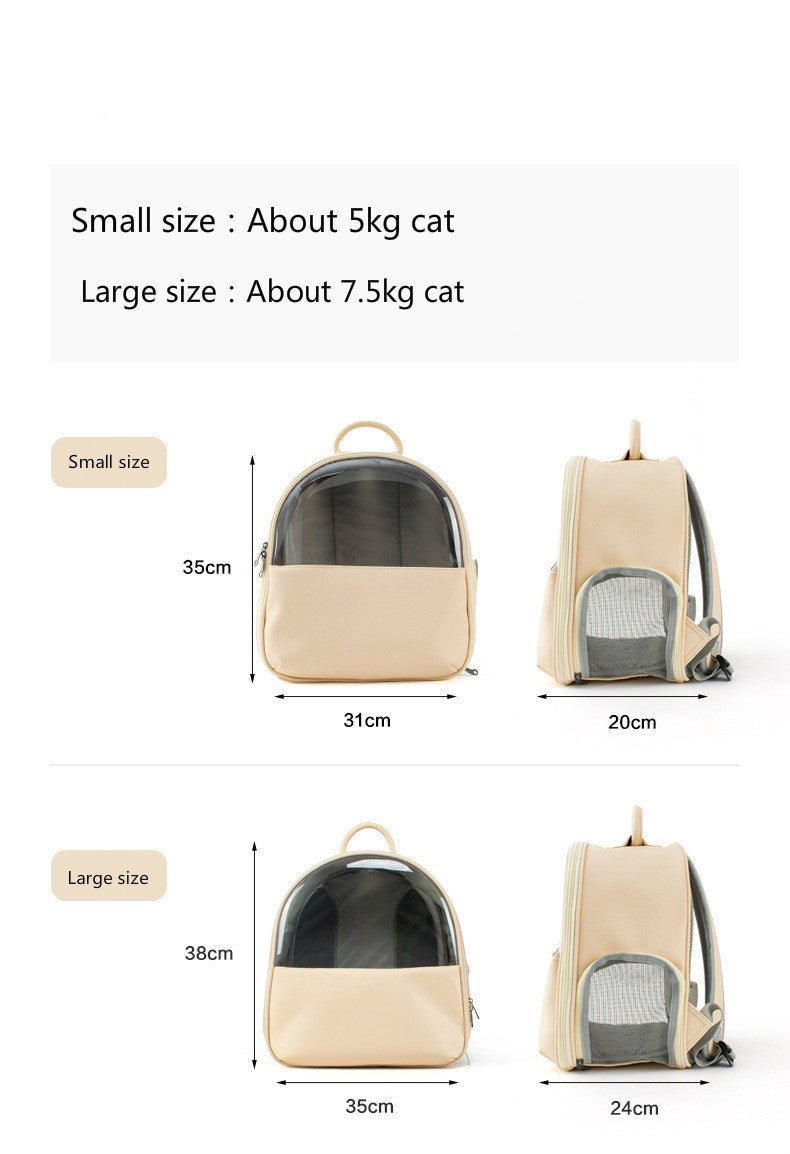 High-value Visible Transparent Cat And Dog Outing Pet Bag - Minihomy