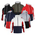 Men's Casual Polo Collar Contrast Color Double-layer Hooded Jacket - Minihomy