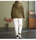 Literary And Artistic All-match Long-sleeved Hooded Baseball Uniform Cotton Short Coat - Minihomy