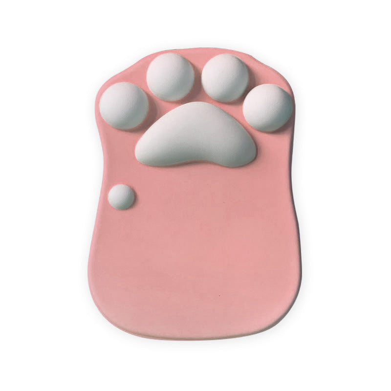 Cute Cat Paw Mouse Pad with Wrist Support - Soft Silicone Rest for Comfort & Fashion - Minihomy