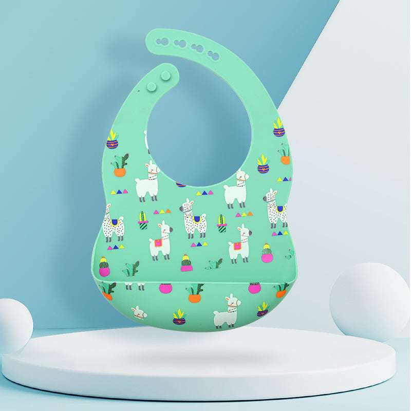 Baby Feeding Newborn Cartoon Aprons Adjustable Baby Bibs Burp Cloth - Minihomy