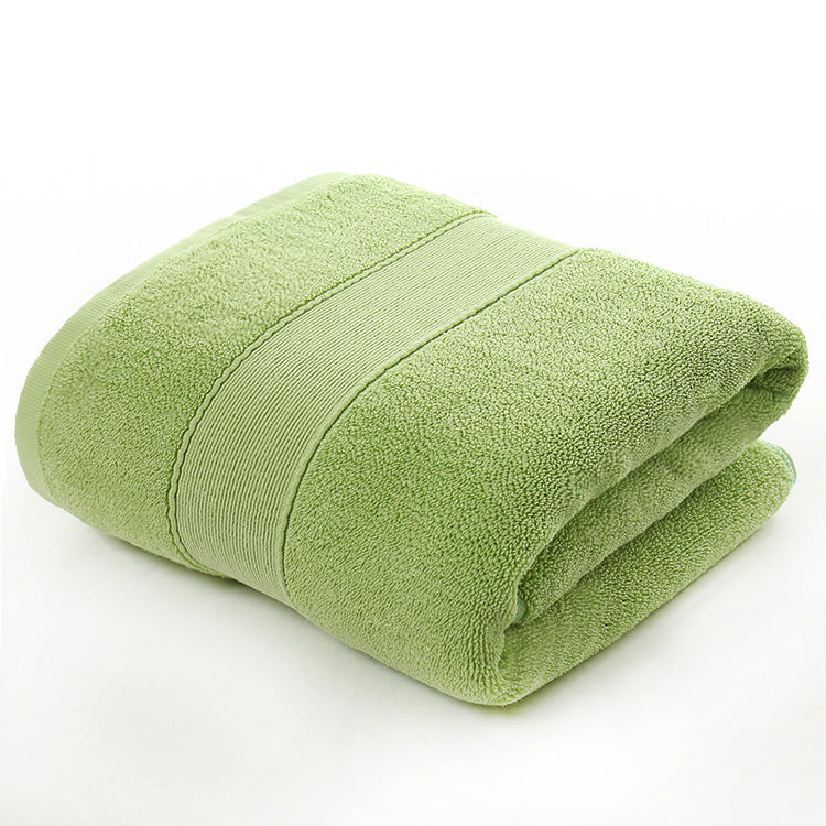 Cotton Thickened Plain Colored Bath Towel - Minihomy